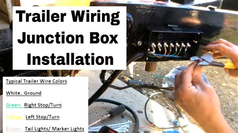 rv adding junction box|utility trailer wiring junction box.